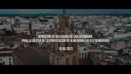 Bendición del cuadro de la curación del Dr. Nevado por intercesión de san Josemaría. Almendralejo