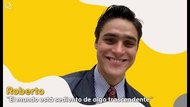 Roberto sonriendo en un viaje a la Basílica de San Lorenzo de El Escorial