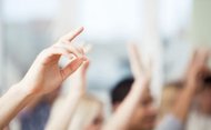 Raised hands