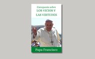 Portada del libro electrónico: «Catequesis sobre los vicíos y las virtudes», del Papa Francisco