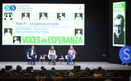 Antonio Funes, Almudena Calvo y Leire Navaridas compartieron una sesión el sábado 15, en el XII Simposio de San Josemaría.