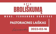 Carta del prelado del Opus Dei sobre la fraternidad