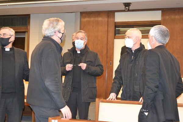 Algunos sacerdotes que asistieron a las Jornadas Pastorales