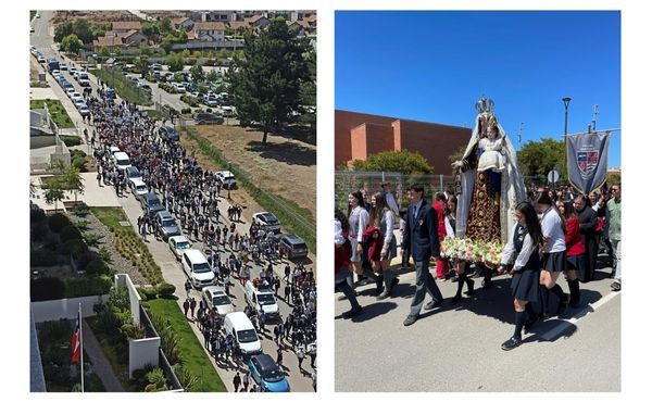 Rezos, cantos, flores, pañuelos coloridos, amistad y mucha alegría: jóvenes de distintos proyectos educativos y de espiritualidades diversas mostraron la unidad y la juventud de la Iglesia.