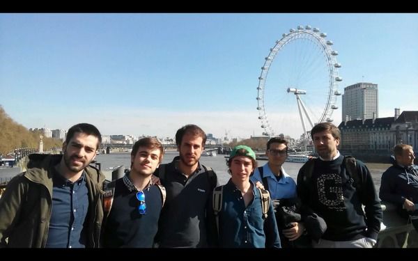 Miguel en una actividad del Colegio Mayor Guadaira (Sevilla)