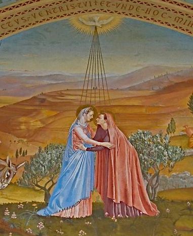 Fresco in der Kirche Maria Heimsuchung in Ein Karem. Foto: RK