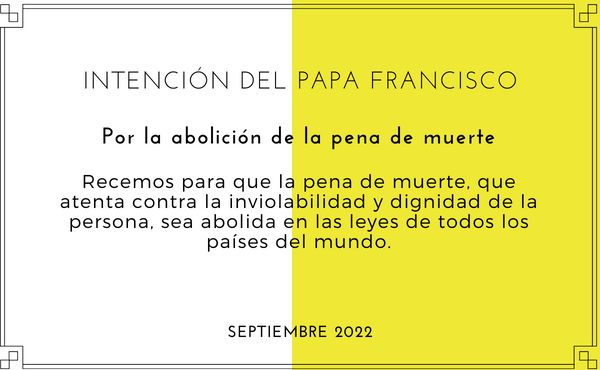 Intención mensual del Papa Francisco