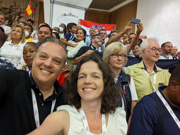 Bridget et Carl à la Rencontre mondiale des familles, Rome, juin 2022