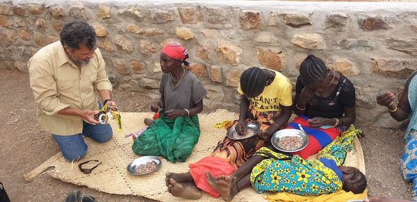 Alberto with some local ladies in Turkana (Kenya)