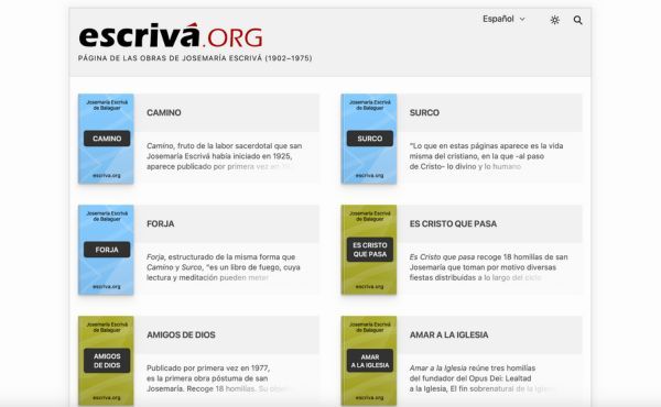 Página principal de escriva.org