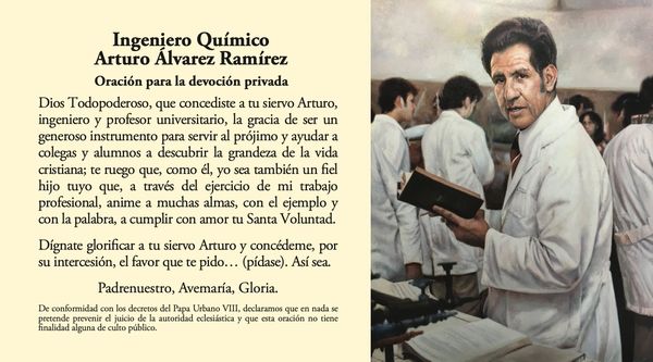 Estampa del ingeniero Arturo Álvarez
