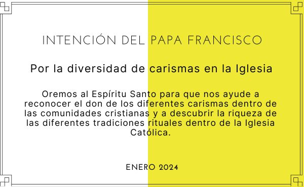 Oración de la intención mensual de enero de 2024