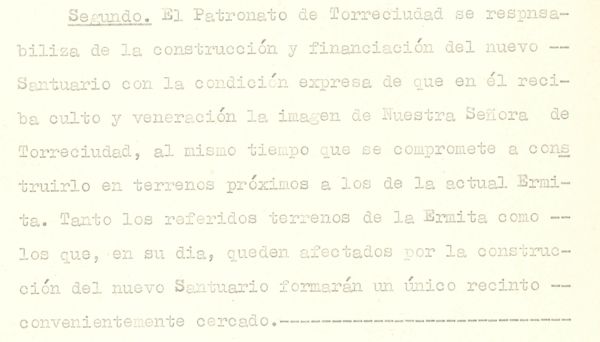 Santuario de Torreciudad Testimonio notarial