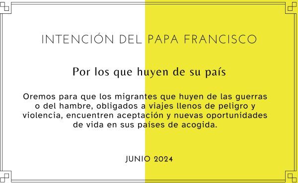 Intención mensual de oración del Papa Francisco para junio de 2024.