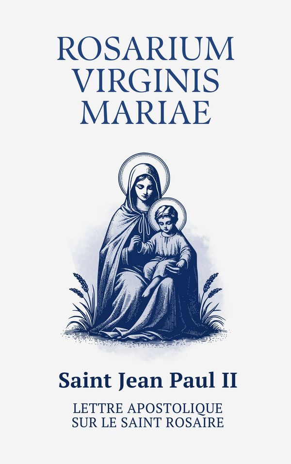 Page de couverture eBook «Rosarium Virginis Mariae» sur le Saint Rosaire