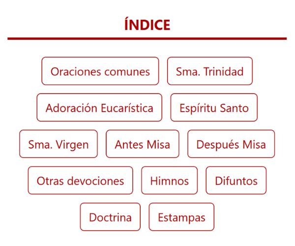 Menú devocionario móvil