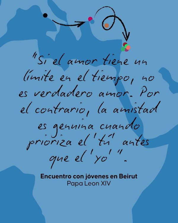 En el encuentro con los jóvenes en Beirut, el Papa habla del verdadero amor y la amistad genuina.