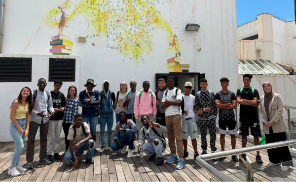 Algunos de los jóvenes de la iniciativa U-Fit. Foto cedida por G. García
