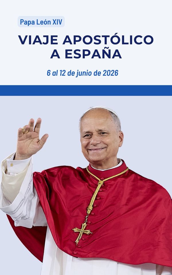 Portada del libro electrónico de la visita del Papa León a España
