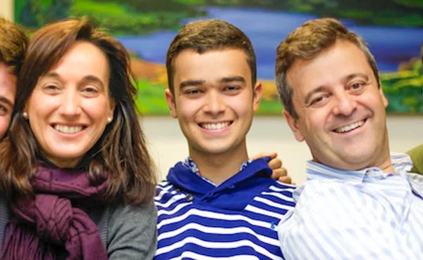 Pedro met zijn ouders