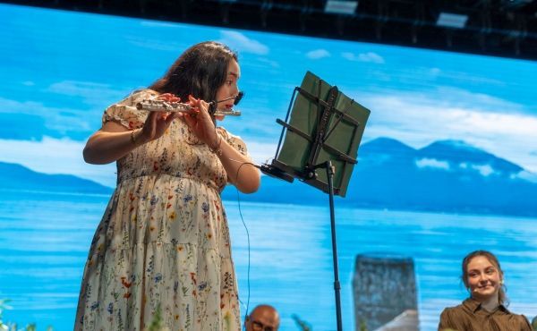 Marre interpretó la Serenata op. 41 de Beethoven en flauta traversa