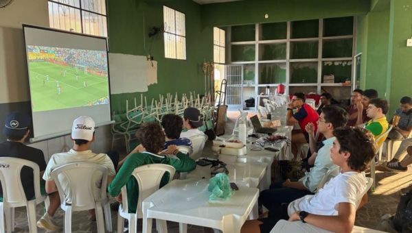 Final da copa no futuro salão