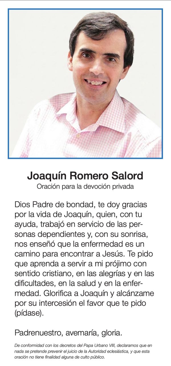 Oración para la devoción privada por la intercesión de Joaquín romero Salord