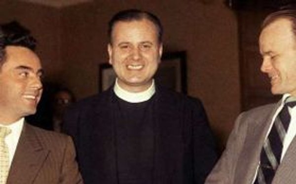 Pr. José Luis Múzquiz cu doi creincioși laici ai Opus Dei din Statele Unite ale Americii