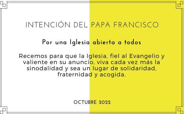 Intención mensual del Papa Francisco