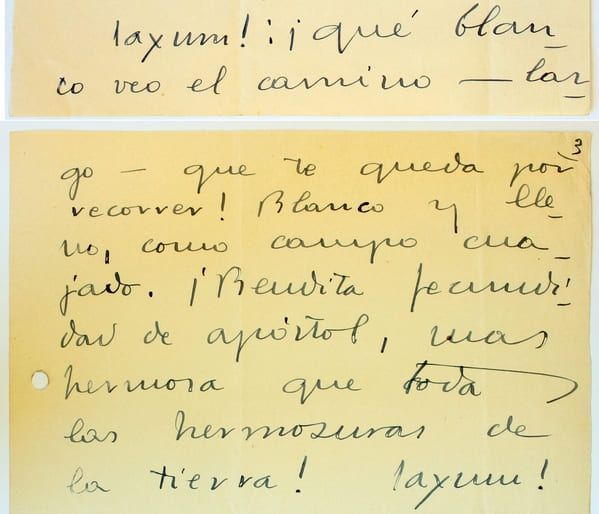 List, w którym założyciel Opus Dei zwraca się do Don Álvaro nazywając go saxum (skałą)