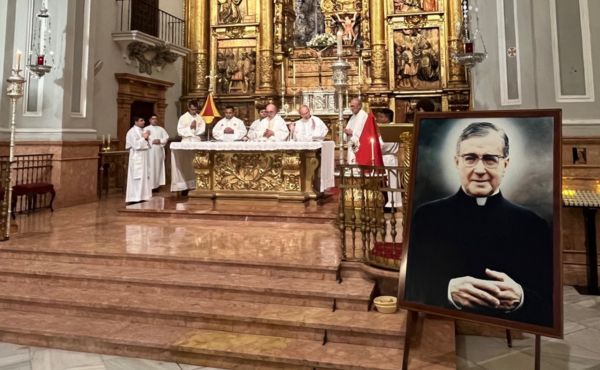 Celebración de la fiesta de San Josemaría, el 26 de junio, en el Santuario de Nuestra Señora de la Victoria, en Málaga.