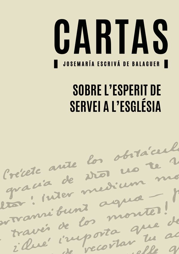 Portada de la carta de sant Josepmaria sobre l’esperit de servei a l’Església.
