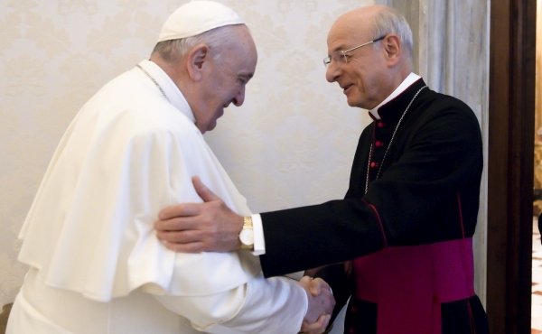 El Papa Francisco y Mons. Fernando Ocáriz, prelado del Opus Dei