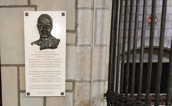 San Josemaría Escrivá en el Monasterio de Santa María de Pedralbes