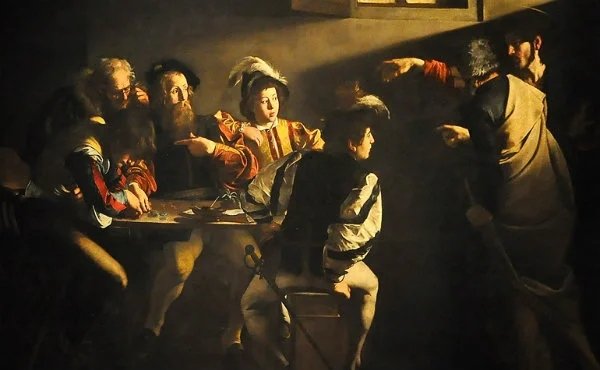 Povolanie svätého Matúša – Caravaggio