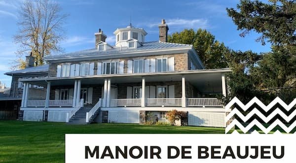 Façade du Manoir De Beaujeu donnant sur le fleuve St-Laurent