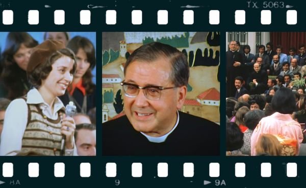 Cuatro encuentros del fundador del Opus dei en Barcelona, Buenos Aires, Lima y São Paulo en 1972 y 1974 durante sus viajes de catequesis por España y América.