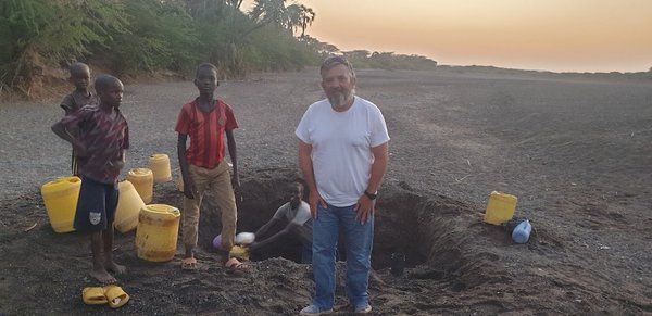 Alberto at a local well
