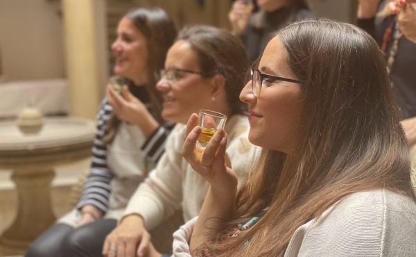 Varias asistentes a las jornadas HOME, en Baeza (Jaén).