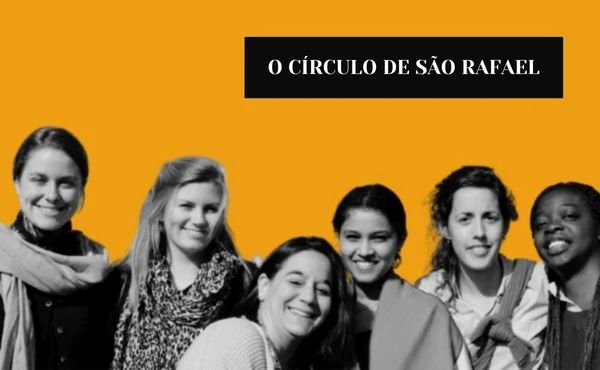 Varias chicas. Fotografía para un artículo sobre los círculos o clases de San Rafael, un medio de formación cristiana del Opus Dei