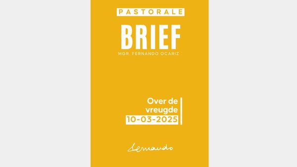 Omslag van de brief van de prelaat van het Opus Dei over de vreugde