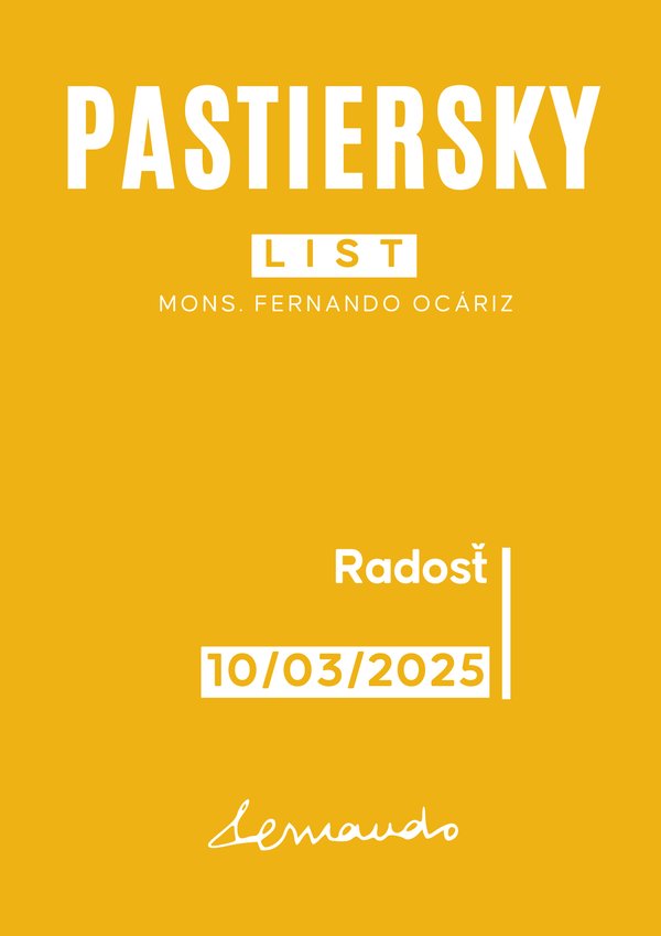 Portada de la carta del prelado del Opus Dei sobre la alegría.