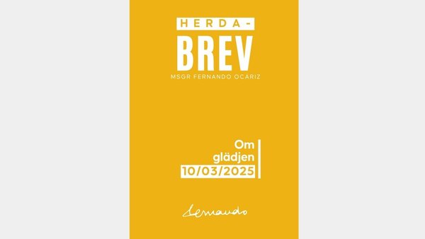 Omslag till Opus Dei-prelatens brev om glädje.