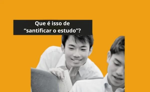 Dos chicos estudiando. Portada del artículo sobre la santificación del estudio