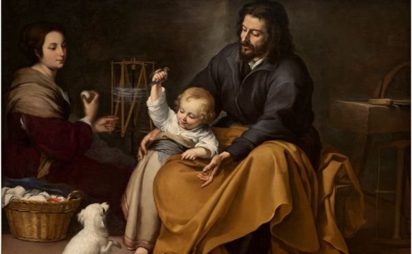 Sagrada Familia del pajarito Murillo, Bartolomé Esteban Copyright de la imagen ©Museo Nacional del Prado