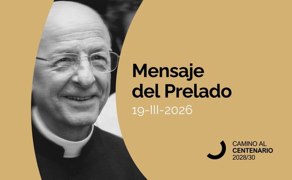 Portada mensaje marzo prelado del Opus Dei